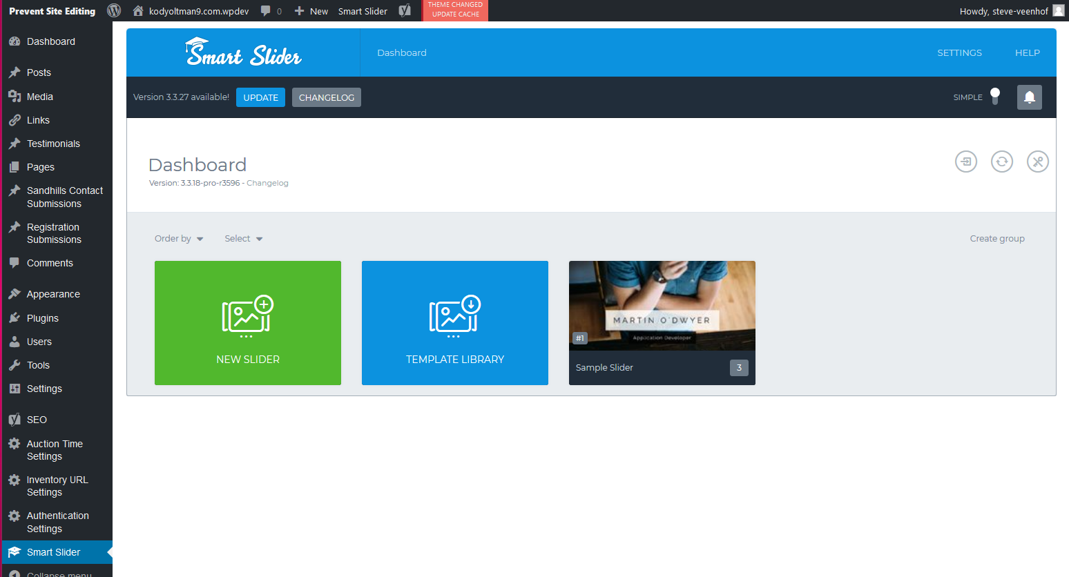 smart slider dashboard