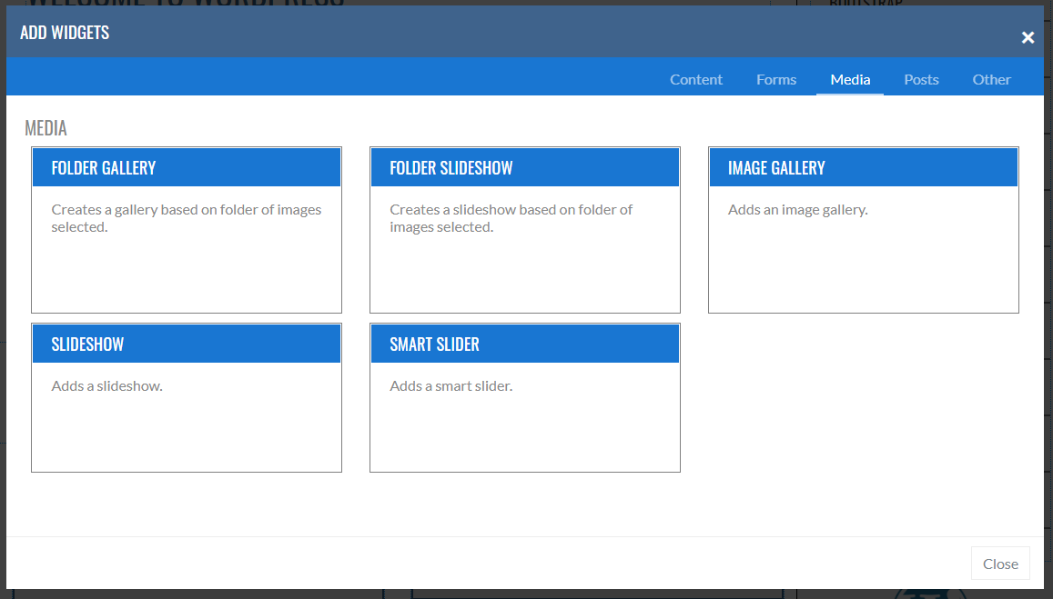 Media Widgets