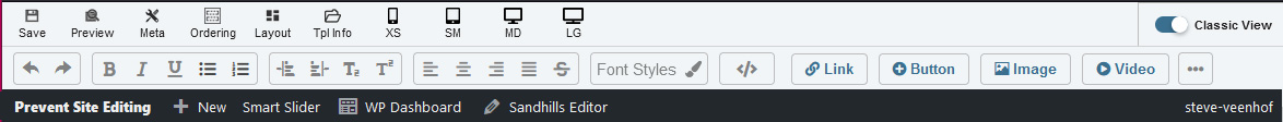 Editor Classic View